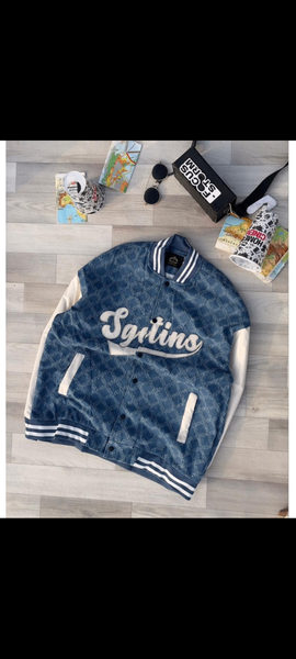 Veste Varsity Bleu Denim