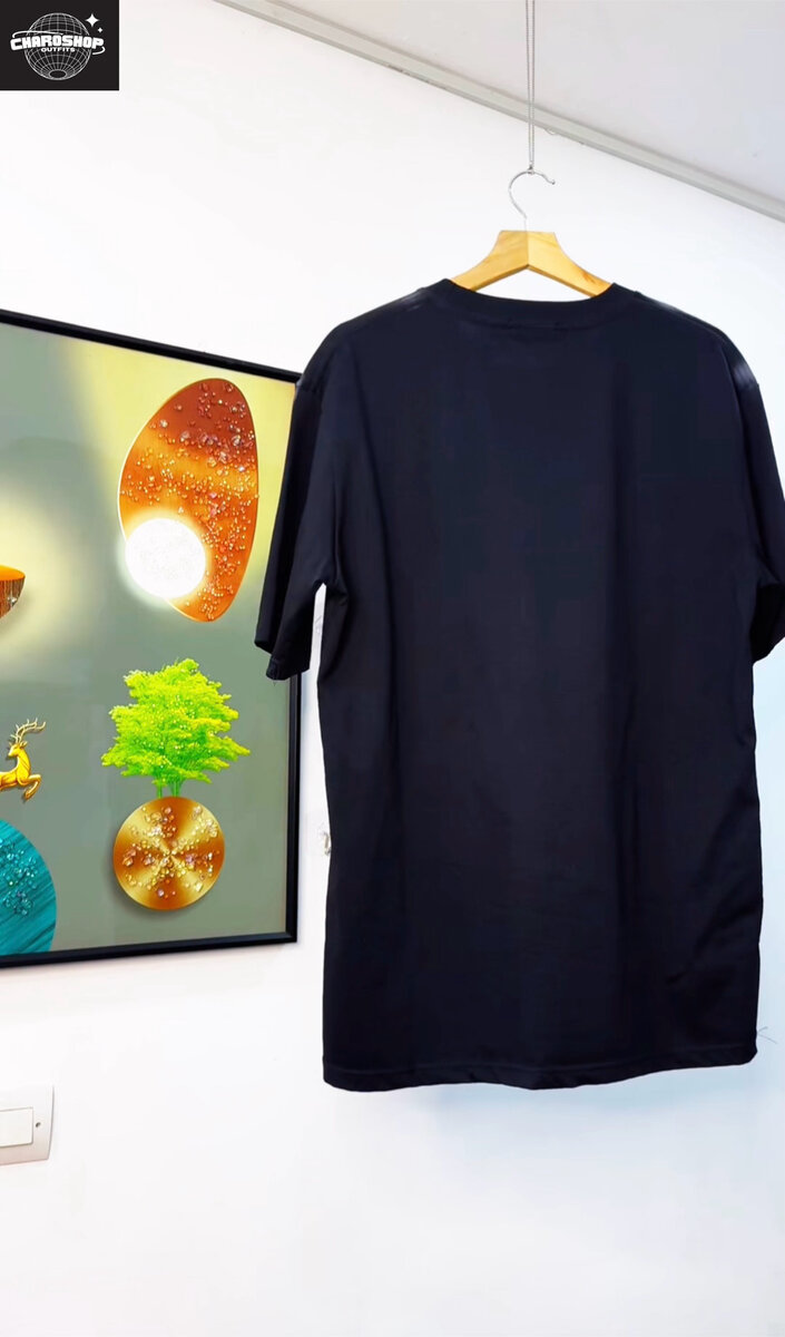 T-shirt noir "Star" unisexe