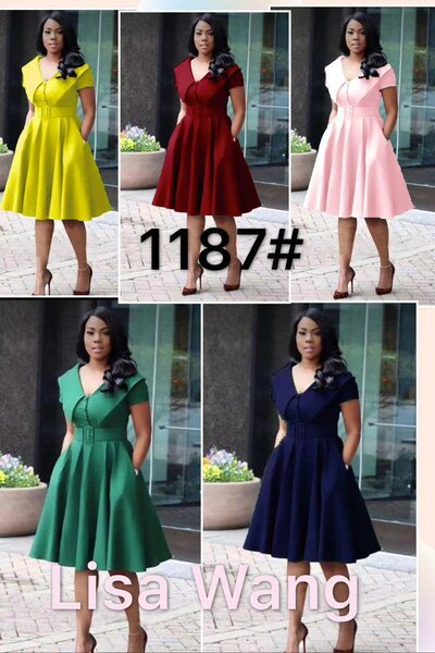 Classy ladies dress office wear outfit