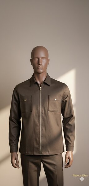 Veste homme élégante brune