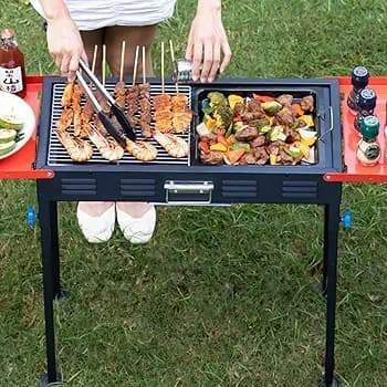 Barbecue à charbon de bois multifonctionnel, barbecue coréen