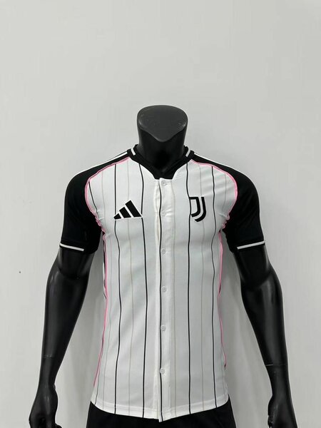 Maillot de football rayé noir et blanc pour homme