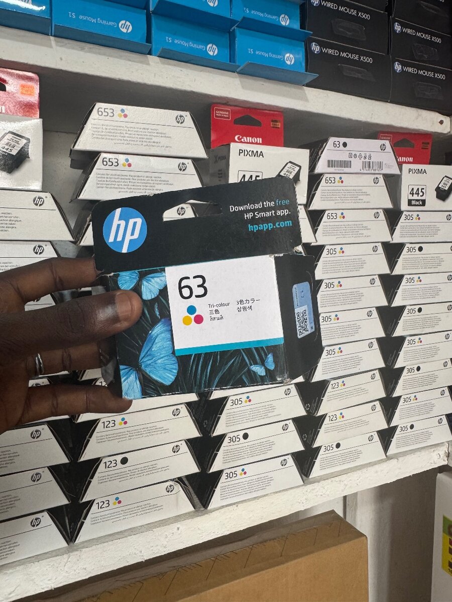 Hp 63 noir et couleur