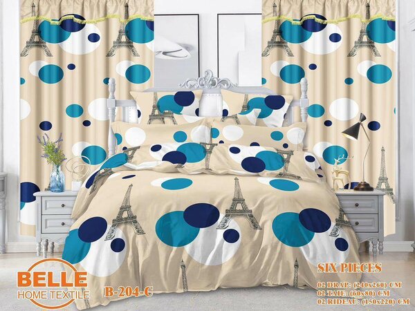 Draps et rideaux (6 pieces)