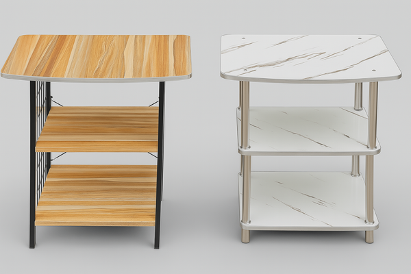 Ensemble de deux tables d'appoint modernes