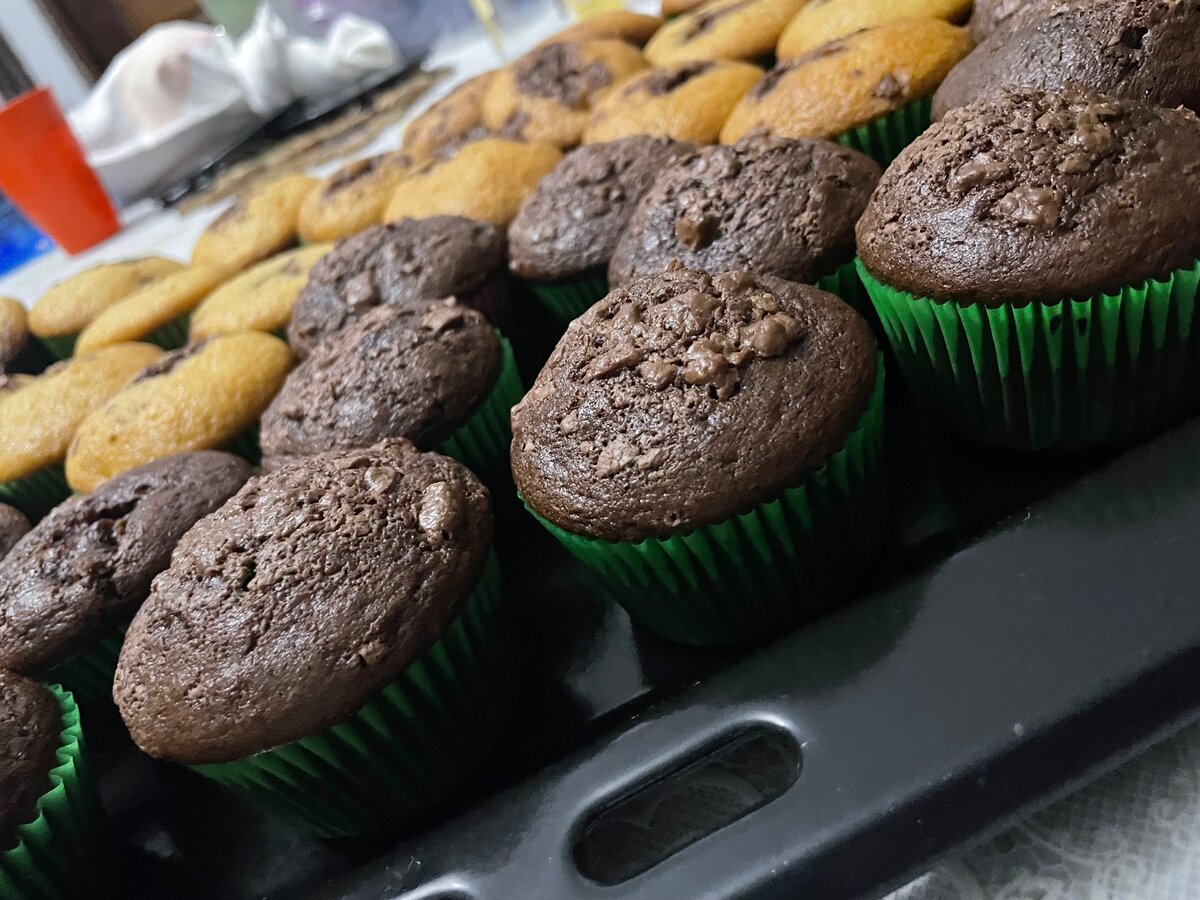 Muffins au Chocolat et Vanille