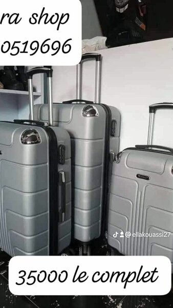 3 lots de valises