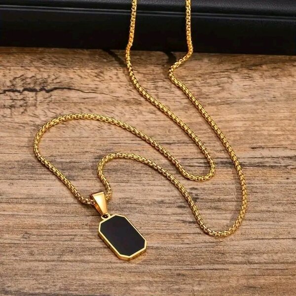 Collier luxe zircon homme