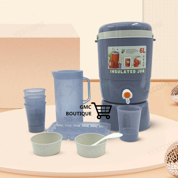 Ensemble carafe et verre +gobelet