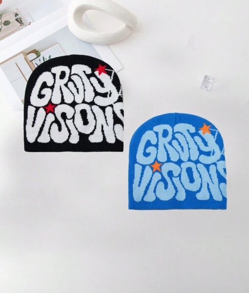 Bonnet en laine stylisé unisexe