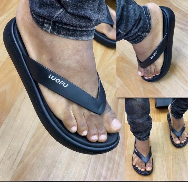 Tongs en caoutchouc confort pour homme