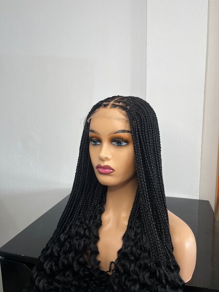 4x4 closure braided wig