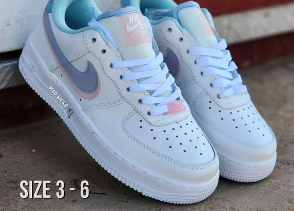 Blue white Nike sneakers