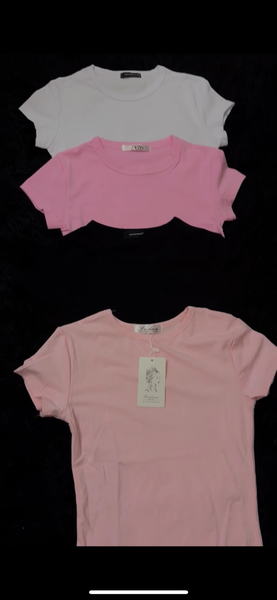 Lot de T-shirts basiques en coton