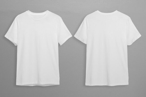 T-shirt blanc en coton