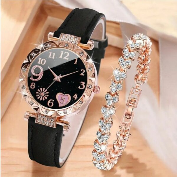 Montre + Bracelet pour femme