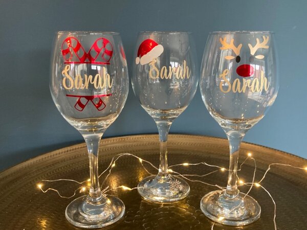Verres de Noël personnalisés