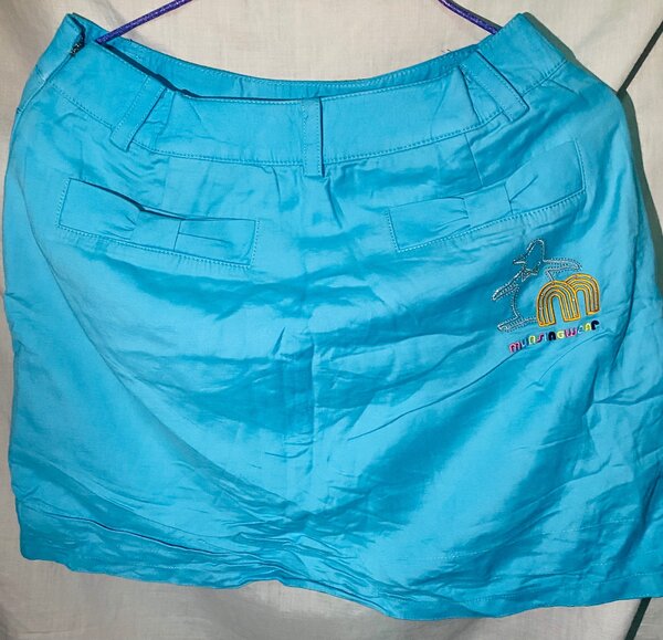 Jupe-short bleu pour femmes