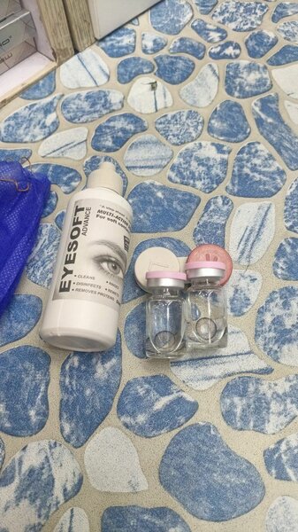 Eye Soft Eyes Color Lenses  Eye Lenses With Water Bottle