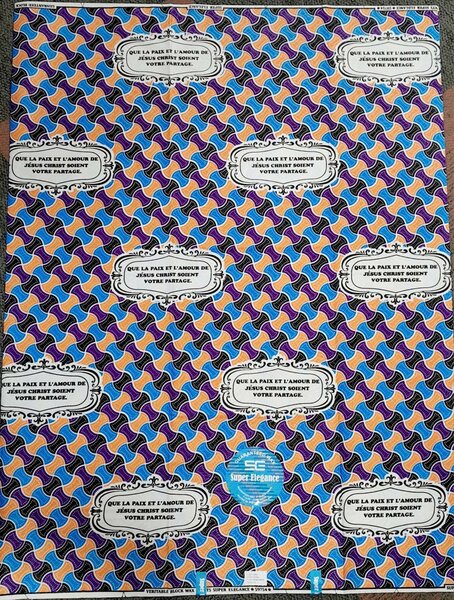 Pagne Fancy religieux