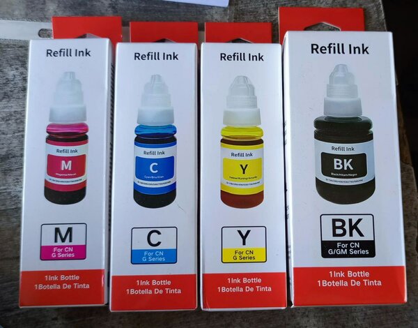 Encre de Recharge C-M-Y-BK