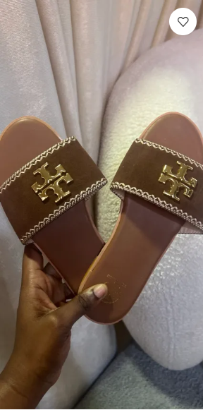 Latisha brown flat slippers