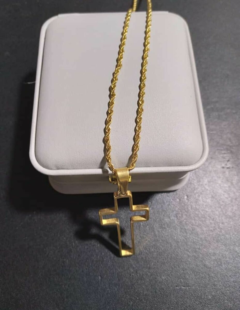 Collier Croix Homme Vintage