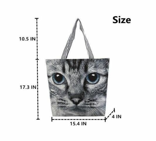 Sac cabas motif chat tendance
