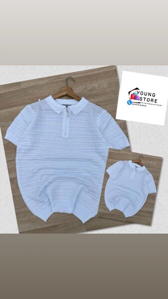 Polo léger en maille ajourée