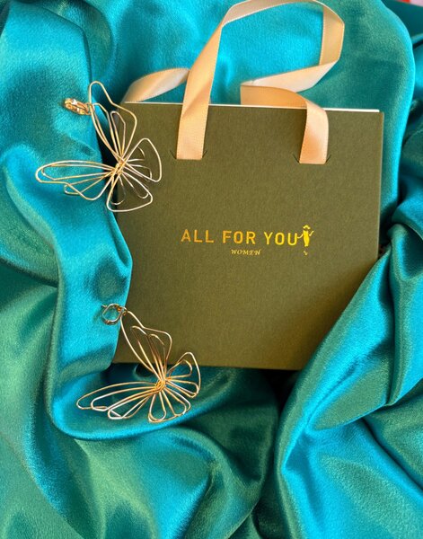 Boucles d'oreilles en acier inoxydable pour femmes modèle papillon Argent