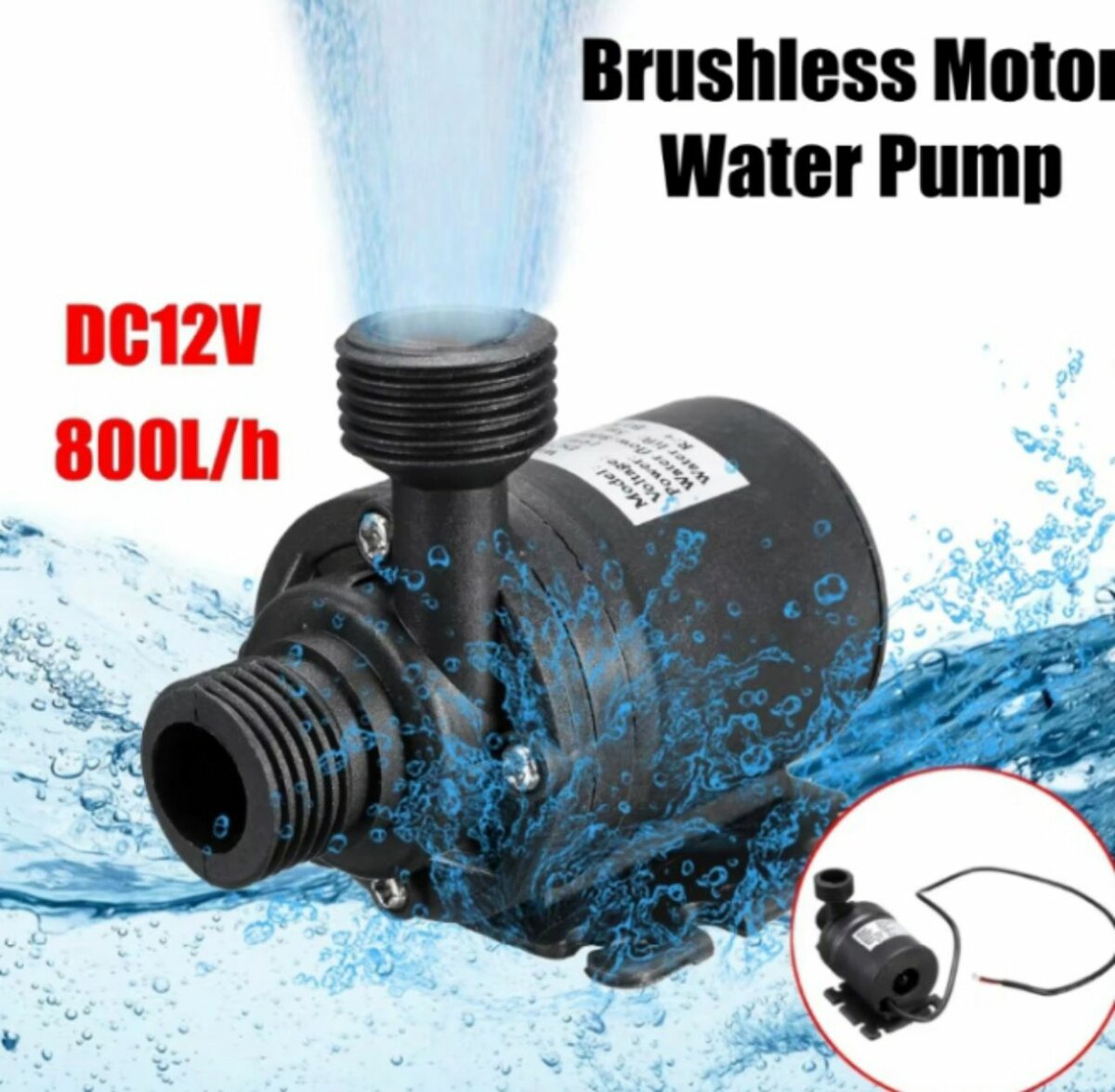 12V DC Water Pump can submit into water