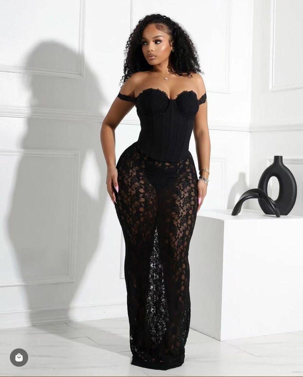 Robe Bustier Dentelle Glamour