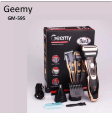 Geemy GM-595 -Tondeuse Electrique 3 En 1 Rechargeable - Rasoir ORIGINAL
