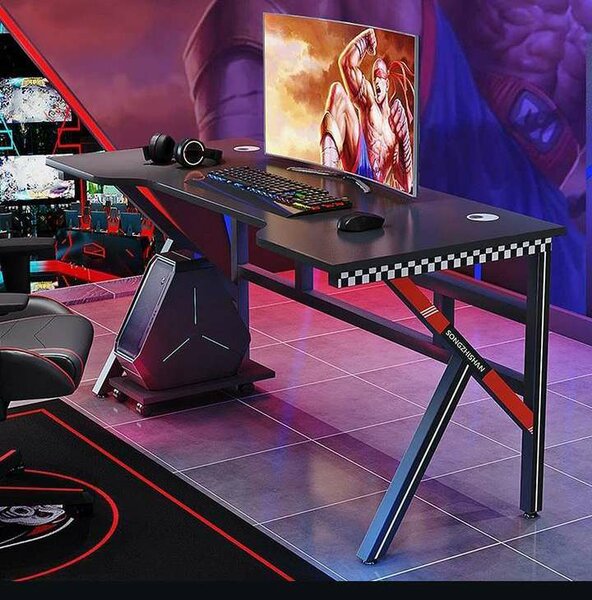 K-shape computer gaming table