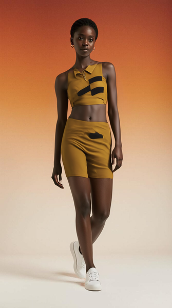 Sweatshirt sport zip marron