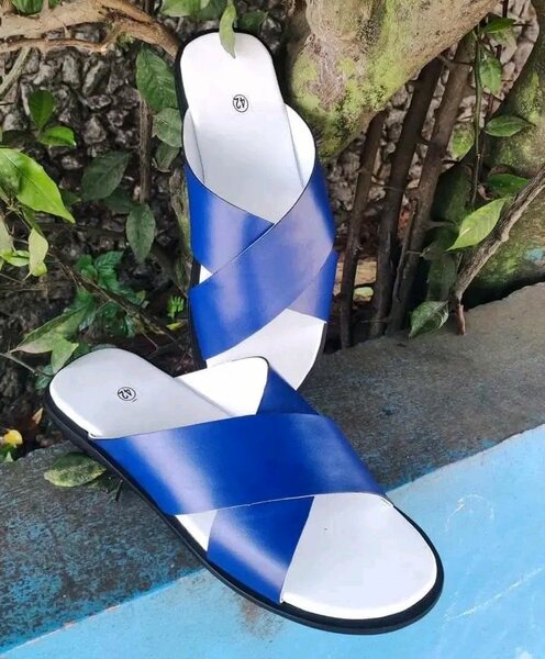 Sandales croisées en cuir