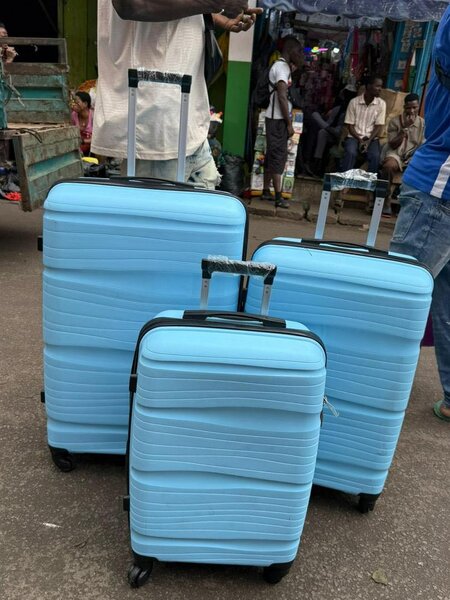 Valises rigides bleues
