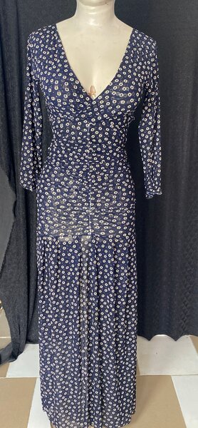 Robe longue à dos ouvert