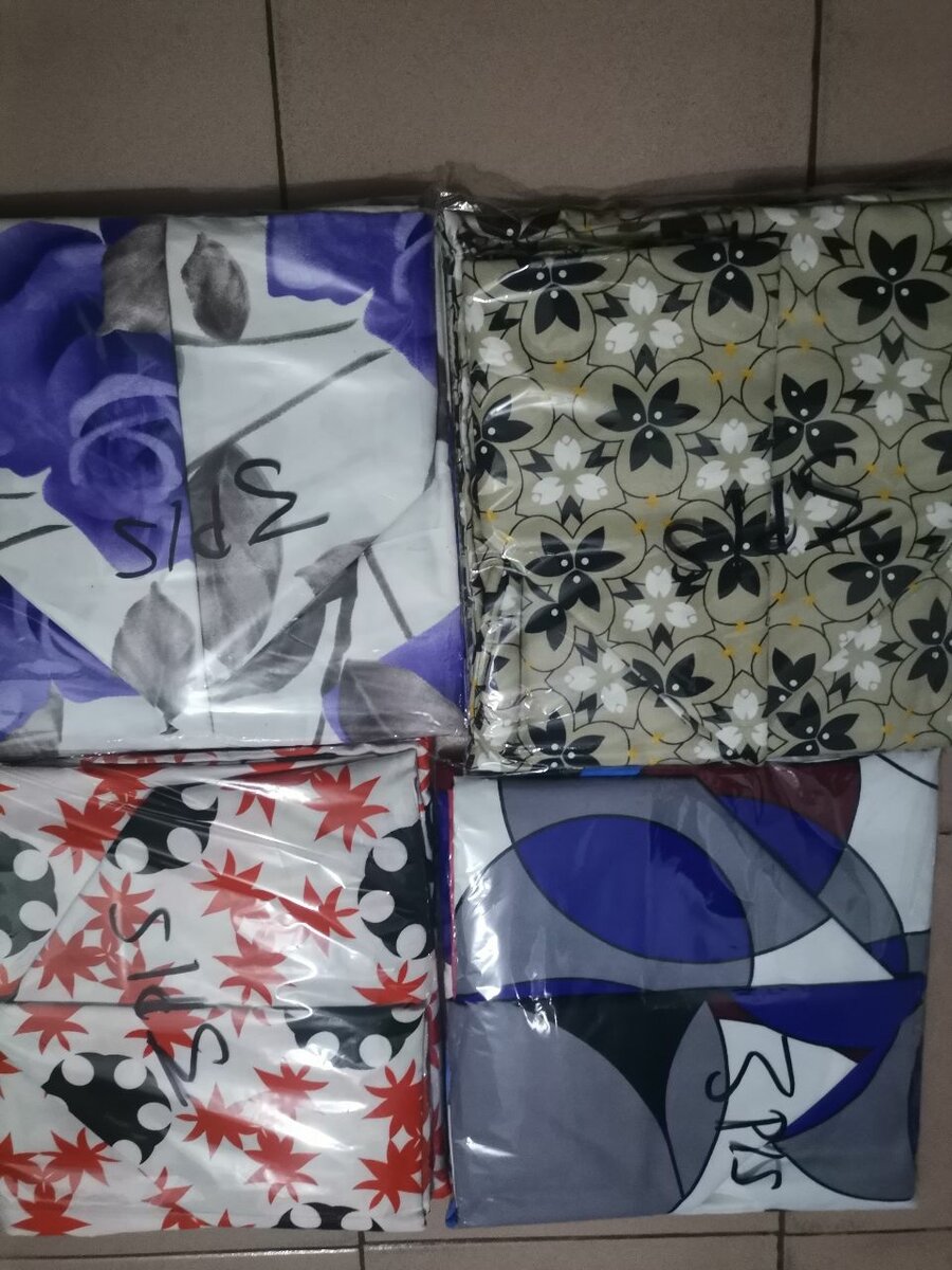 Draps de lit imprimés colorés