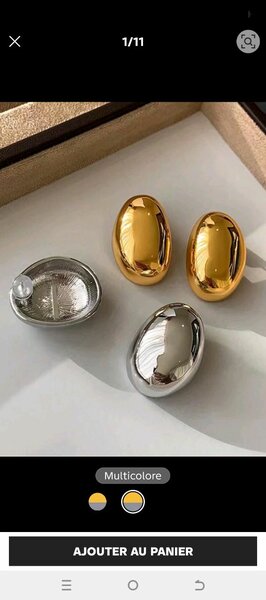 2 paires se boucles d'oreilles