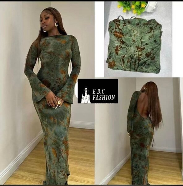 Robe longue élégante fleurie