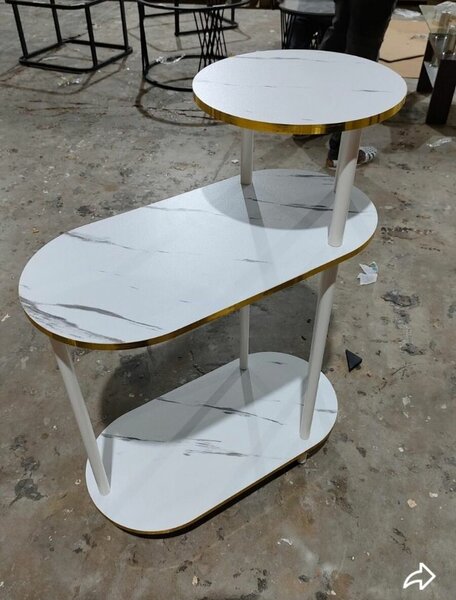 Table d'appoint moderne marbrée