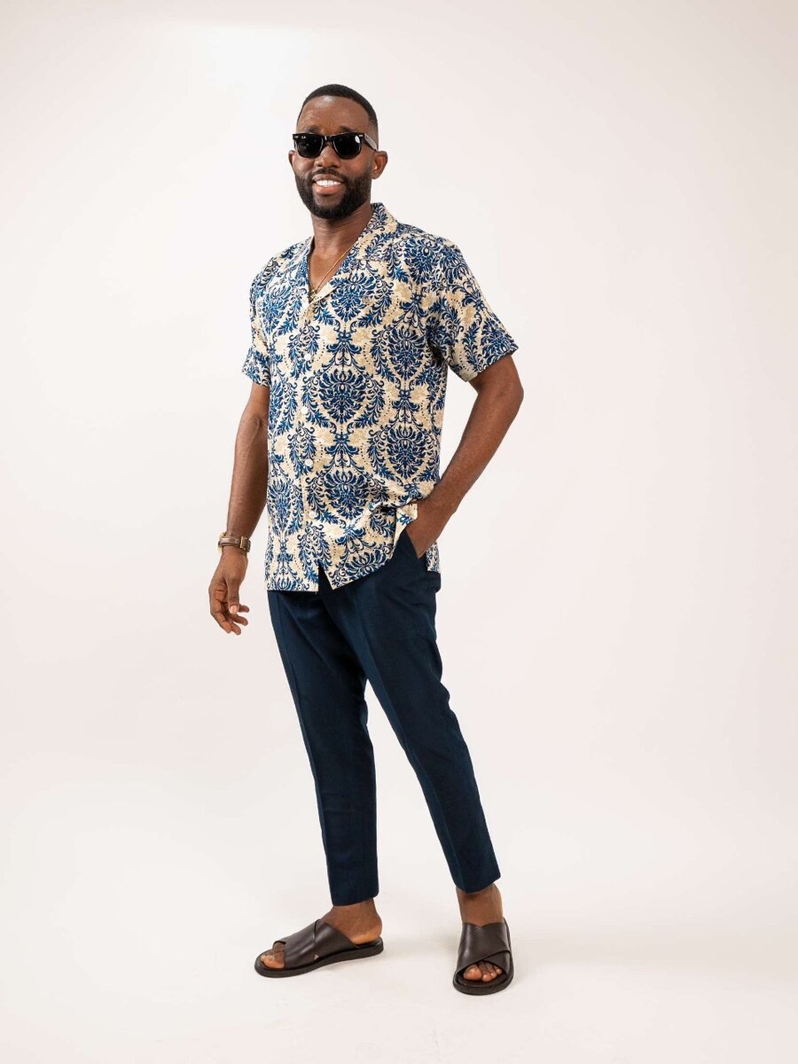 Mens Revere Print Shirt