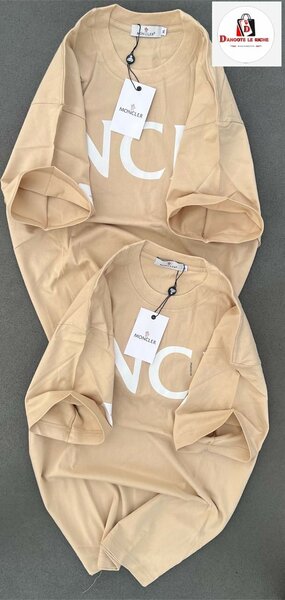 T-shirt beige unisexe élégante