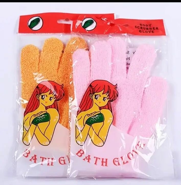 Gants de gommage douce exfoliants