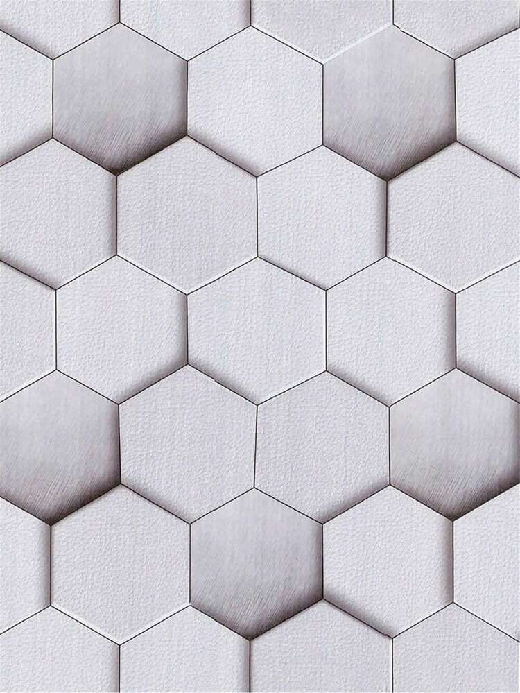 Papier peint hexagonal 3D