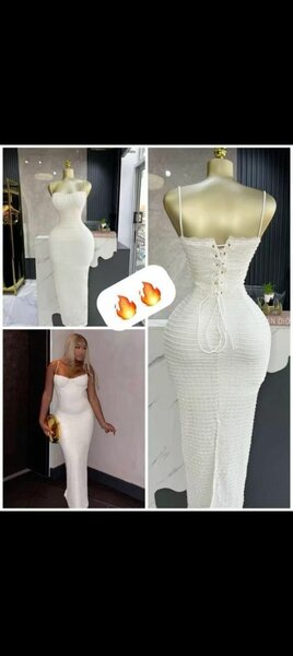 Robe moulante blanche élégante