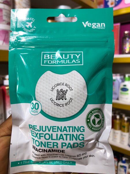 Beauty Formulas Exfoliating  Toner Pads