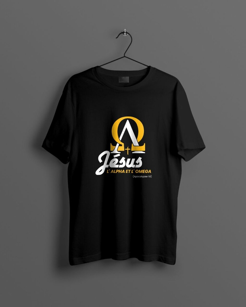 T-shirt "JÉSUS, Alpha Omega"