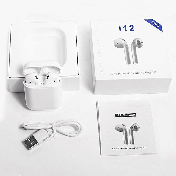 Original i12 Earbuds / Bluetooth Handsfree / Wireless Headse